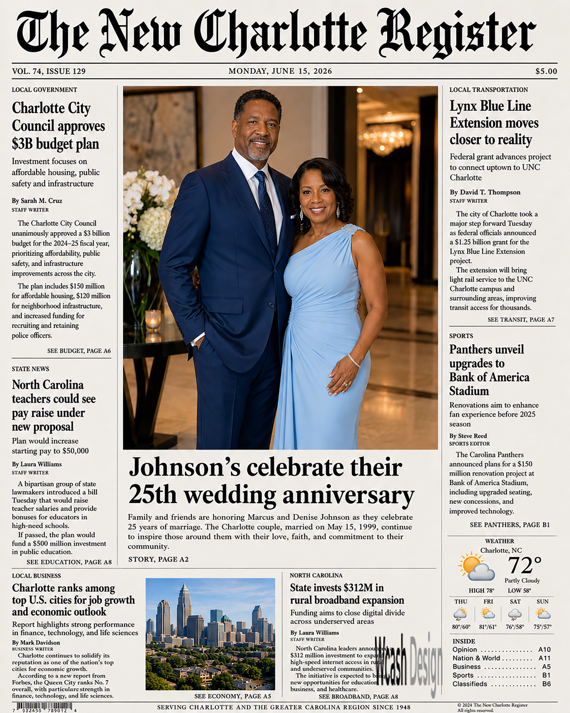 Newspaper mockup design
